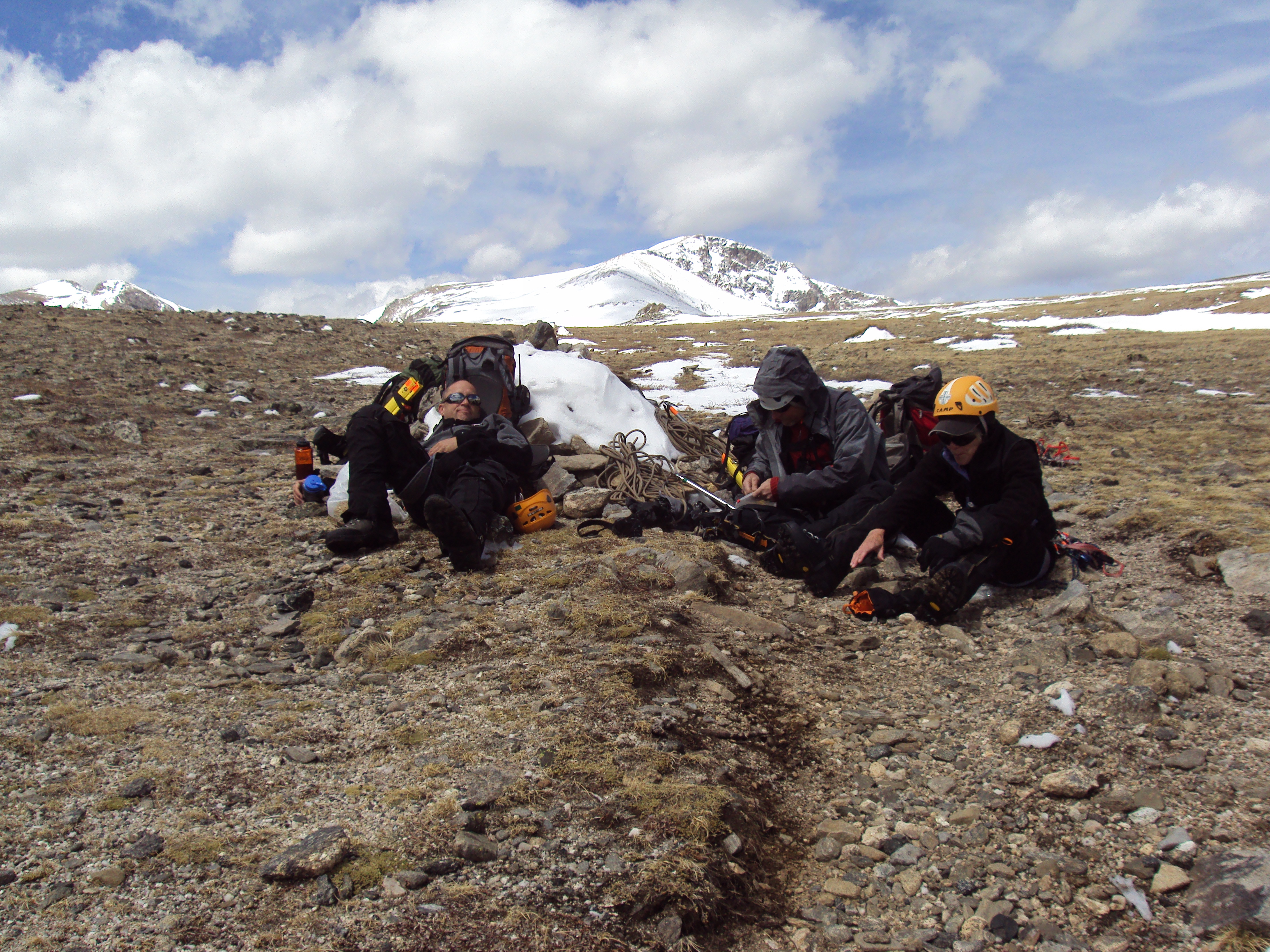 Taking a Break - St Mary's Glacier