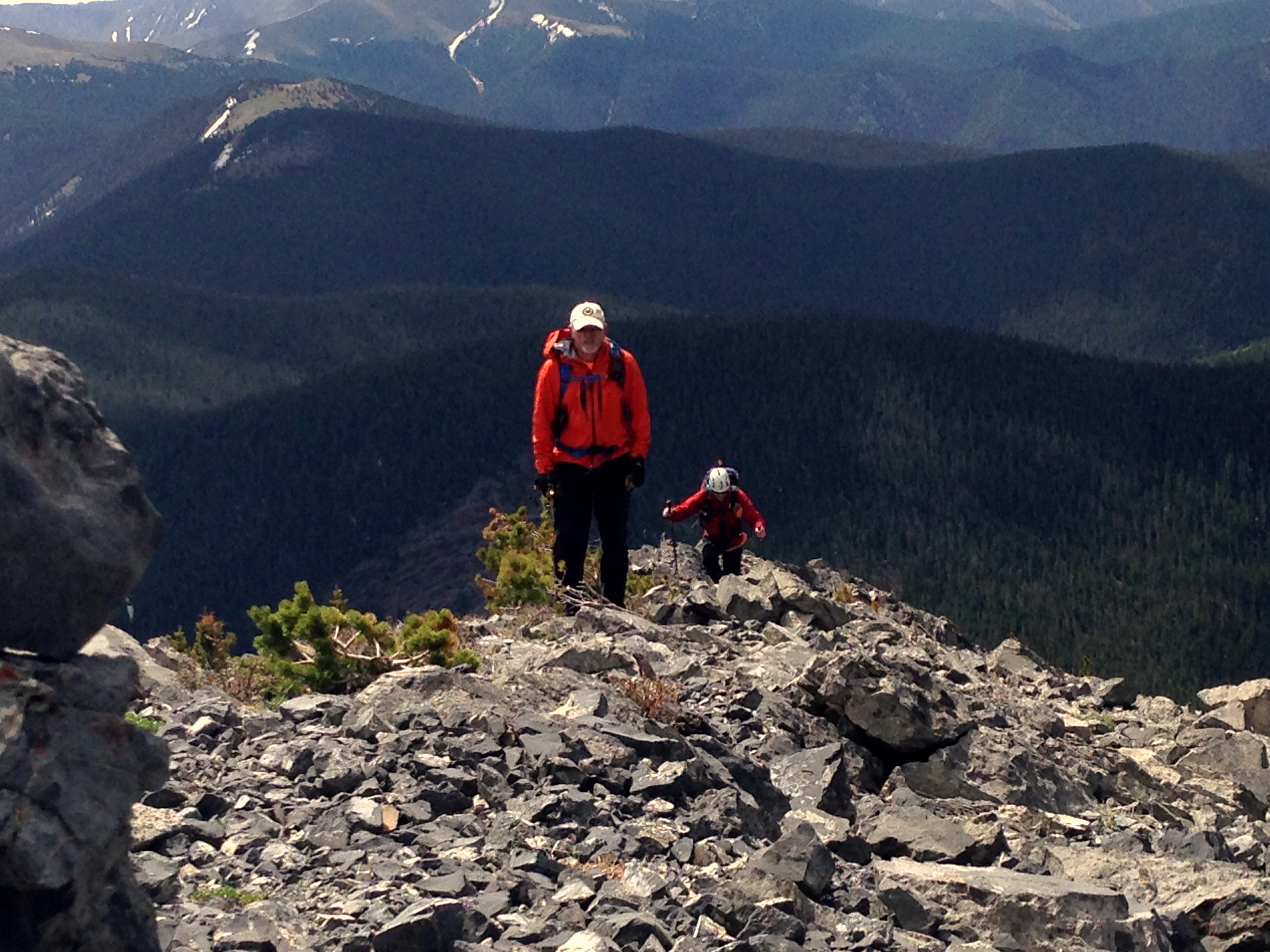 The slog up Galena Peak